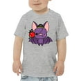 thumbnail image 1 of Cute Funbatty In Pirate Costume T-Shirt Toddler -Image by Shutterstock,  5 Toddler, 1 of 4