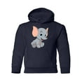 thumbnail image 1 of Cute Funny Baby Elephant Hoodie Juniors -Image by Shutterstock,  x-Large, 1 of 4