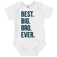 thumbnail image 1 of Cute Funny Best Big Bro Older Brother Bodysuit Jumper Boys Infant Baby Brisco Brands 12M, 1 of 6