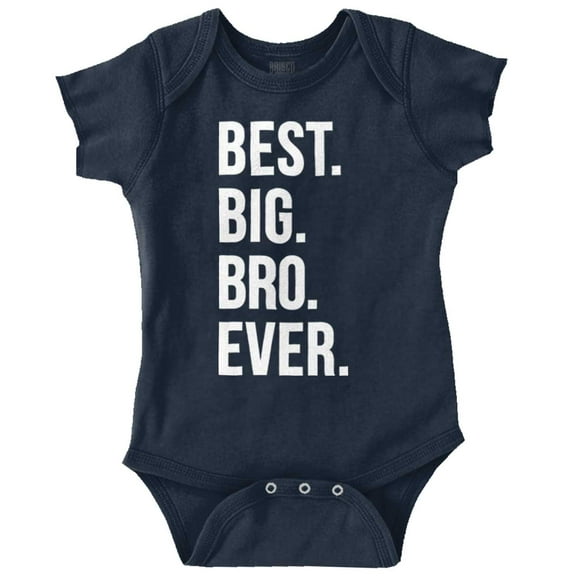 Cute Funny Best Big Bro Older Brother Bodysuit Jumper Boys Infant Baby Brisco Brands 12M