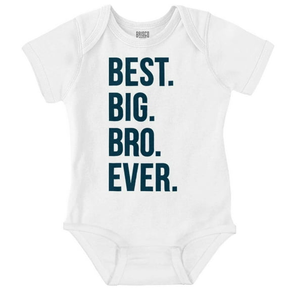 Cute Funny Best Big Bro Older Brother Bodysuit Jumper Boys Infant Baby Brisco Brands 18M