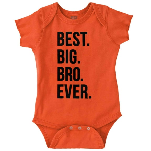 Cute Funny Best Big Bro Older Brother Bodysuit Jumper Boys Infant Baby Brisco Brands 24M
