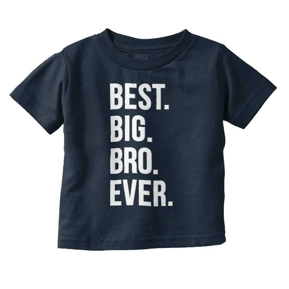 Cute Funny Best Big Bro Older Brother Youth T Shirt Tee Boys Infant Toddler Brisco Brands 12M