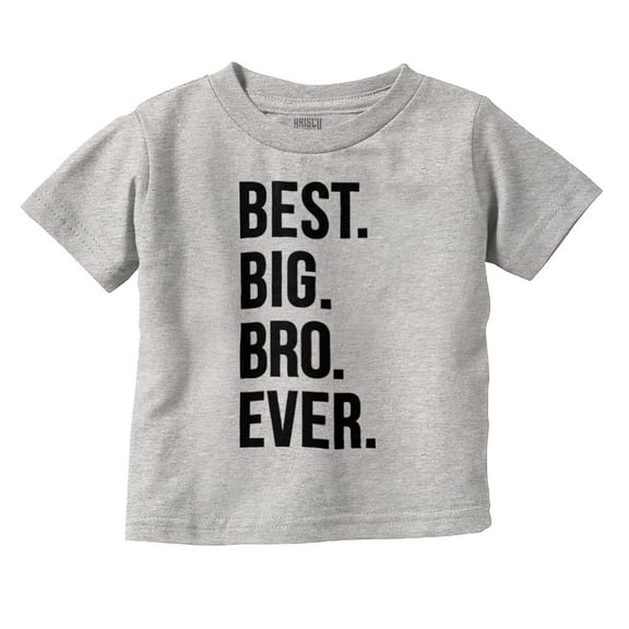 Cute Funny Best Big Bro Older Brother Youth T Shirt Tee Boys Infant Toddler Brisco Brands 24M