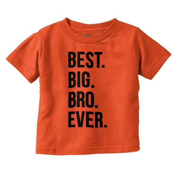 Cute Funny Best Big Bro Older Brother Youth T Shirt Tee Boys Infant Toddler Brisco Brands 24M