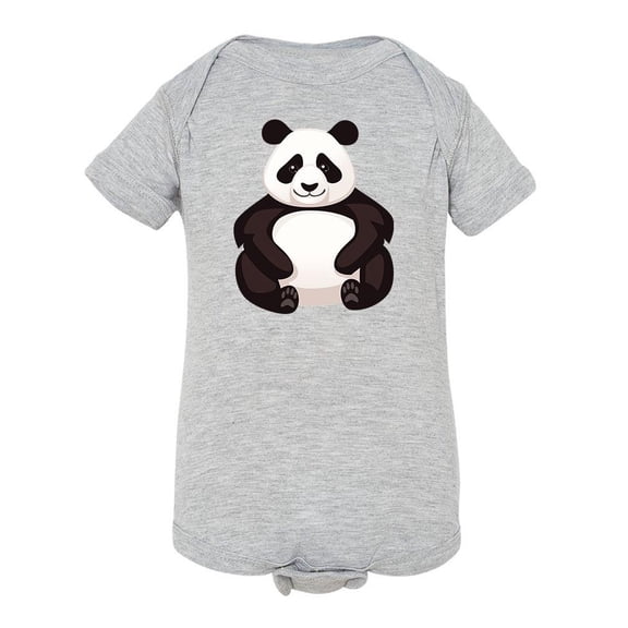 Cute Funny Big Panda Bodysuit Infant -Image by Shutterstock,  24 Months