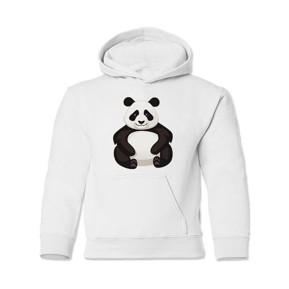 Cute Funny Big Panda Hoodie Juniors -Image by Shutterstock,  Large