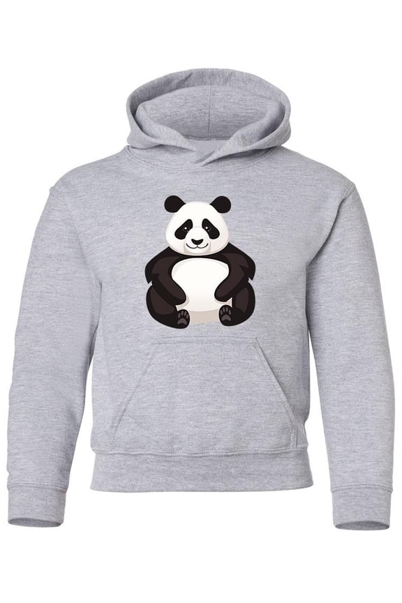 Cute Funny Big Panda Hoodie Juniors -Image by Shutterstock,  Large