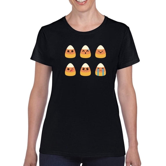 Cute Funny Candycorn T-Shirt Women -Smartprints Designs, Female Small