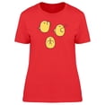 thumbnail image 1 of Cute Funny Chicken Poses T-Shirt Women -Image by Shutterstock, Female x-Large, 1 of 2