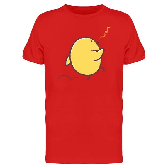 Cute Funny Chicken Walking Tee Men's -Image by Shutterstock