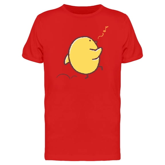 Cute Funny Chicken Walking T-Shirt Men -Image by Shutterstock, Male Medium
