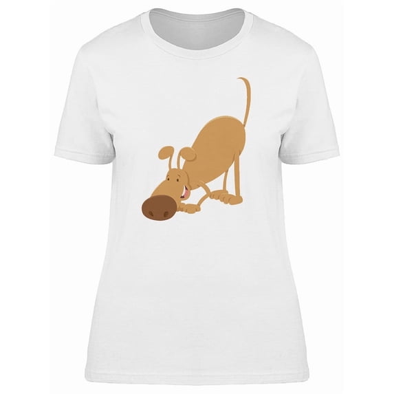 Cute Funny Dog Cool Cartoon Tee Women's -Image by Shutterstock