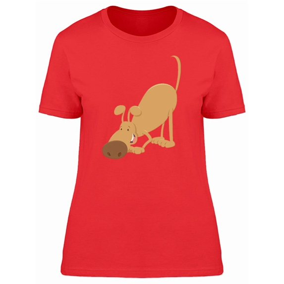 Cute Funny Dog Cool Cartoon Tee Women's -Image by Shutterstock
