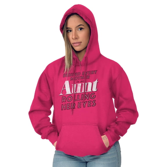 Cute Funny Favorite Cool Auntie Aunt Hoodie Sweatshirt Women Brisco Brands L