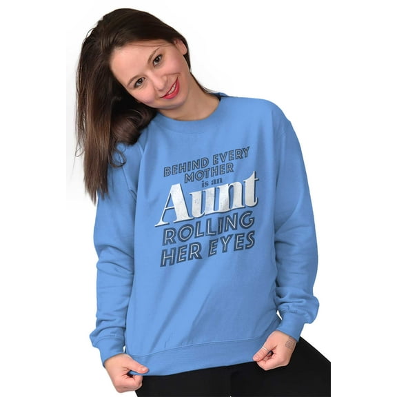 Cute Funny Favorite Cool Auntie Aunt Women Crewneck Sweatshirt Brisco Brands L