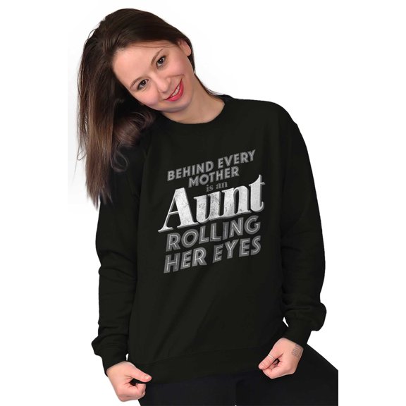 Cute Funny Favorite Cool Auntie Aunt Women Crewneck Sweatshirt Brisco Brands S
