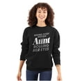 thumbnail image 1 of Cute Funny Favorite Cool Auntie Aunt Women Plus Size Crewneck Sweatshirt Brisco Brands 2X, 1 of 5