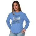 thumbnail image 1 of Cute Funny Favorite Cool Auntie Aunt Women's Long Sleeve T Shirt Brisco Brands X, 1 of 6