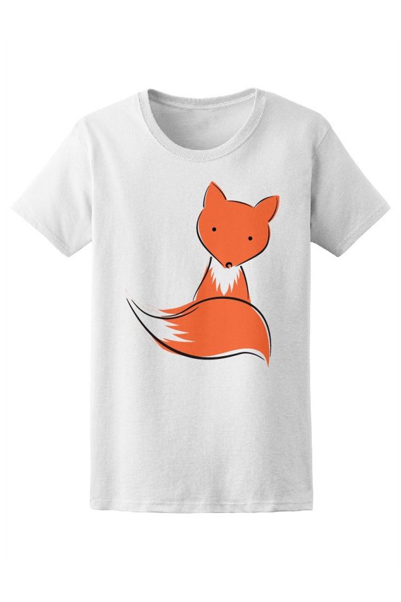 Cute Funny Fox Tee Women's -Image by Shutterstock