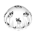 Cute Funny French Bulldog_B Shower Cap, Double Layers Shower Cap