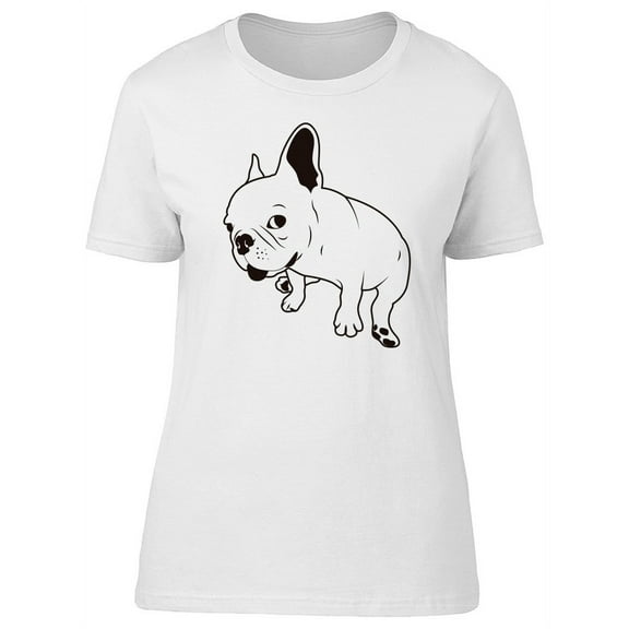 Cute Funny French Bulldog Dog T-Shirt Women -Image by Shutterstock, Female x-Large