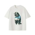 thumbnail image 1 of Cute Funny Handsome Fat Cat Art Design Fat Kitten Cat Lover T-Shirt, 1 of 1