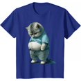 thumbnail image 1 of Cute Funny Handsome Fat Cat Art Design Fat Kitten Cat Lover T-Shirt, 1 of 1