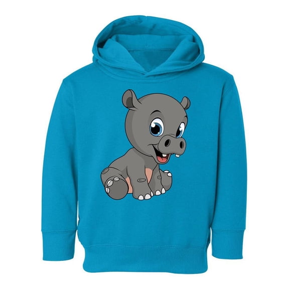 Cute Funny Hippo Hoodie Toddler -Image by Shutterstock,  4 Toddler