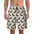 thumbnail image 1 of Cute Funny Pet Dog Pattern Men'S Beach Pants Quick Dry Short Swim Trunks With With Pockets And Mesh Lining Swimwear Beach Bathing Shorts X-Large, 1 of 1