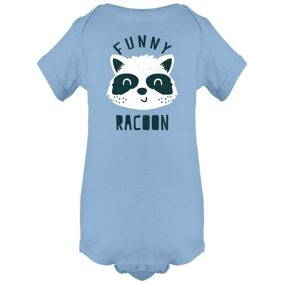 Cute Funny Racoon Head Bodysuit Infant -Image by Shutterstock, 12 Months