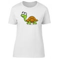 thumbnail image 1 of Cute Funny Turtle Cartoon T-Shirt Women -Image by Shutterstock, Female x-Large, 1 of 2