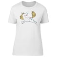 thumbnail image 1 of Cute Funny Unicorn Doodle T-Shirt Women -Image by Shutterstock, Female XX-Large, 1 of 2