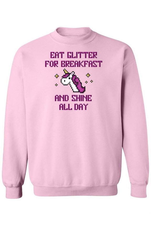 Cute Funny Unicorn Quote. Sweatshirt Women -Image by Shutterstock, Female Large