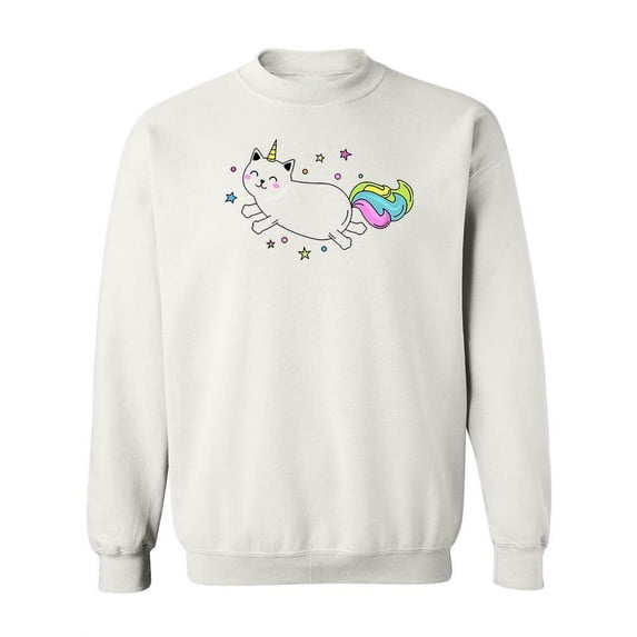 Cute Funny Unicorn. Sweatshirt Women -Image by Shutterstock, Female Large