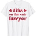 thumbnail image 1 of Cute Funny Valentines Day Lawyer Women Girl T-Shirt, 1 of 2