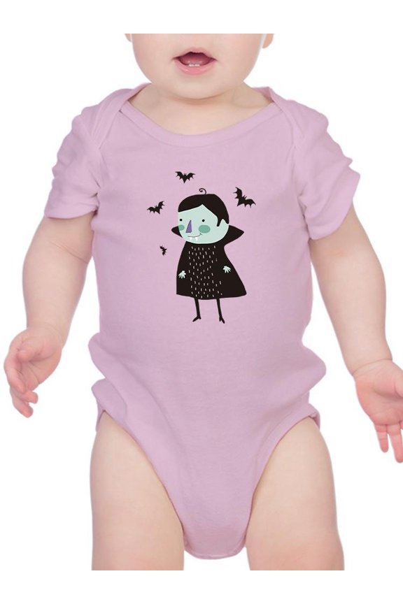 Cute Funny Vampire And Bats Bodysuit Infant -Image by Shutterstock,  Newborn