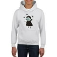 thumbnail image 1 of Cute Funny Vampire And Bats Hoodie Juniors -Image by Shutterstock,  Small, 1 of 4