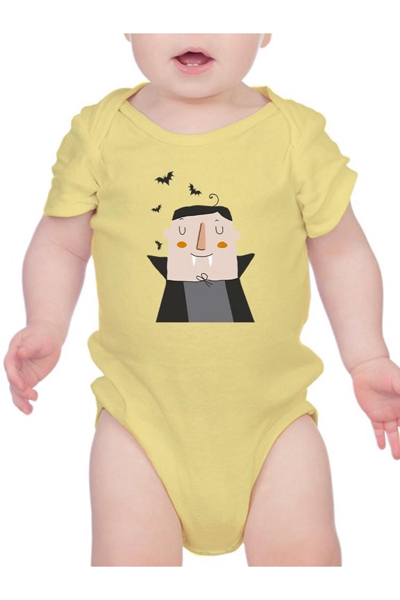 Cute Funny Vampire Relax Bodysuit Infant -Image by Shutterstock, Newborn