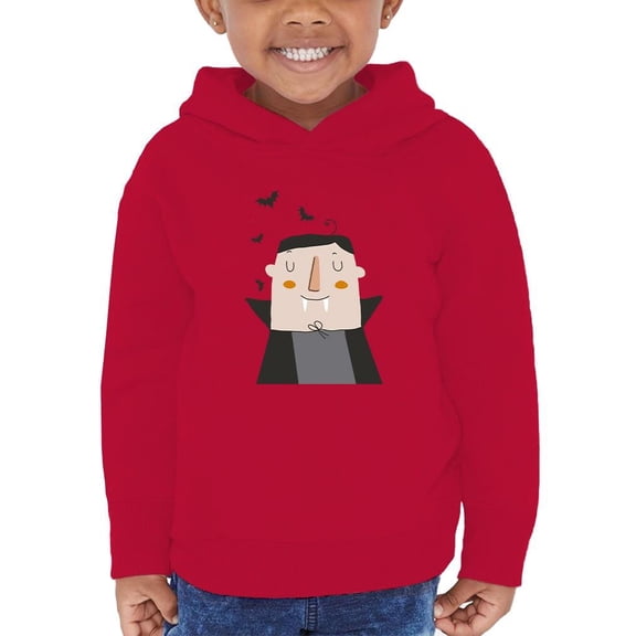 Cute Funny Vampire Relax Hoodie Toddler -Image by Shutterstock, 4 Toddler