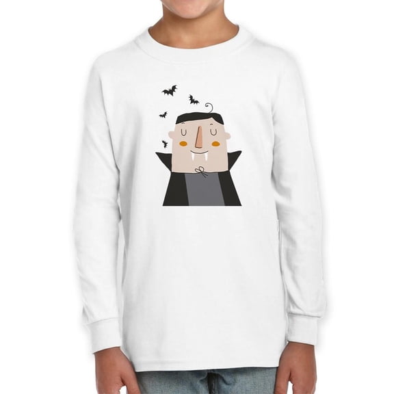 Cute Funny Vampire Relax Long Sleeve Toddler -Image by Shutterstock,  5 Toddler