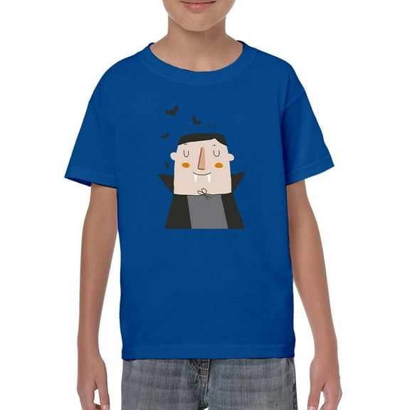 Cute Funny Vampire Relax T-Shirt Juniors -Image by Shutterstock,  x-Small