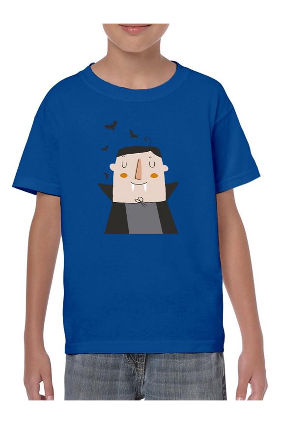 Cute Funny Vampire Relax T-Shirt Juniors -Image by Shutterstock, x-Small