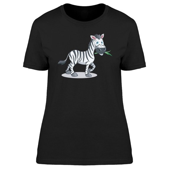 Cute Funny Zebra Cartoon Tee Women's -Image by Shutterstock