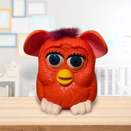 Cute Furby 3” CAKE TOPPER Figure Figurine rare collectible VTG Gift