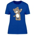 thumbnail image 1 of Cute Furry Teddy Bear Cartoon T-Shirt Women -Image by Shutterstock, Female x-Large, 1 of 2