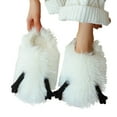 thumbnail image 1 of Cute Fuzzy Slippers for Women Indoor Outdoor Memory Foam House Shoes Furry Soft Warm Cozy Bedroom Foot Slip on, 1 of 7