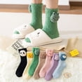 thumbnail image 1 of Cute Fuzzy Socks for Women Winter Fluffy Cozy Plush Slipper Socks Casual Home Sleeping Socks, 1 of 2