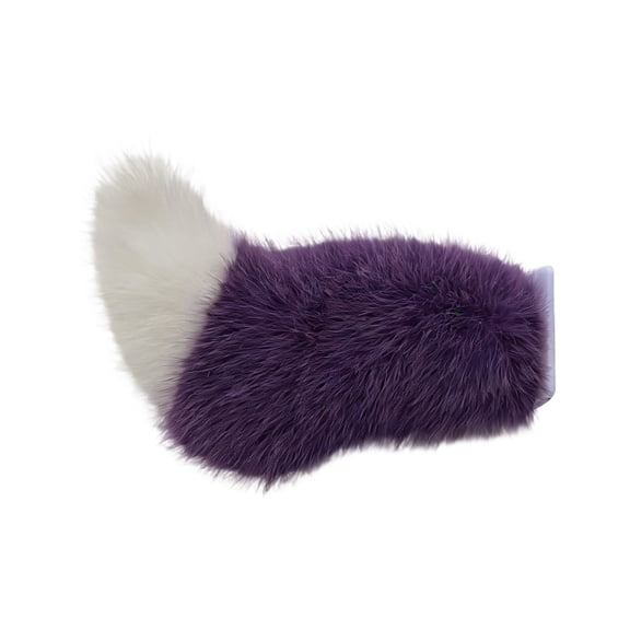 Cute Fuzzy Tail Car Decoration, Remote Control Electric Car Tail, Auto Trunk Charm Stuff,Car Aesthetics, for Auto Trunk Bumper(R)