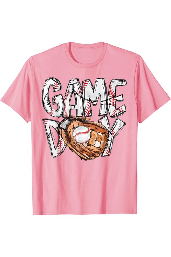 Cute Game Day Baseball Softball Heart Love Softstyle Unisex T-Shirt